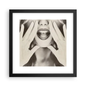 Plakat w czarnej ramie - Już idę! - 30x30 cm