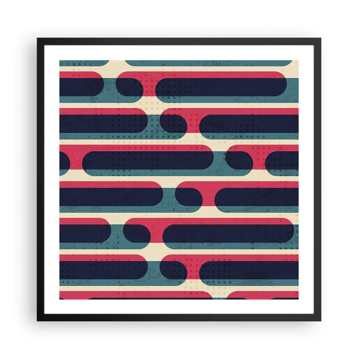 Plakat w czarnej ramie - W głąb i do przodu - 60x60 cm