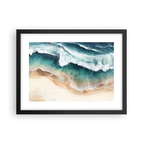 Plakat w czarnej ramie - Odwieczne spotkanie - 40x30 cm