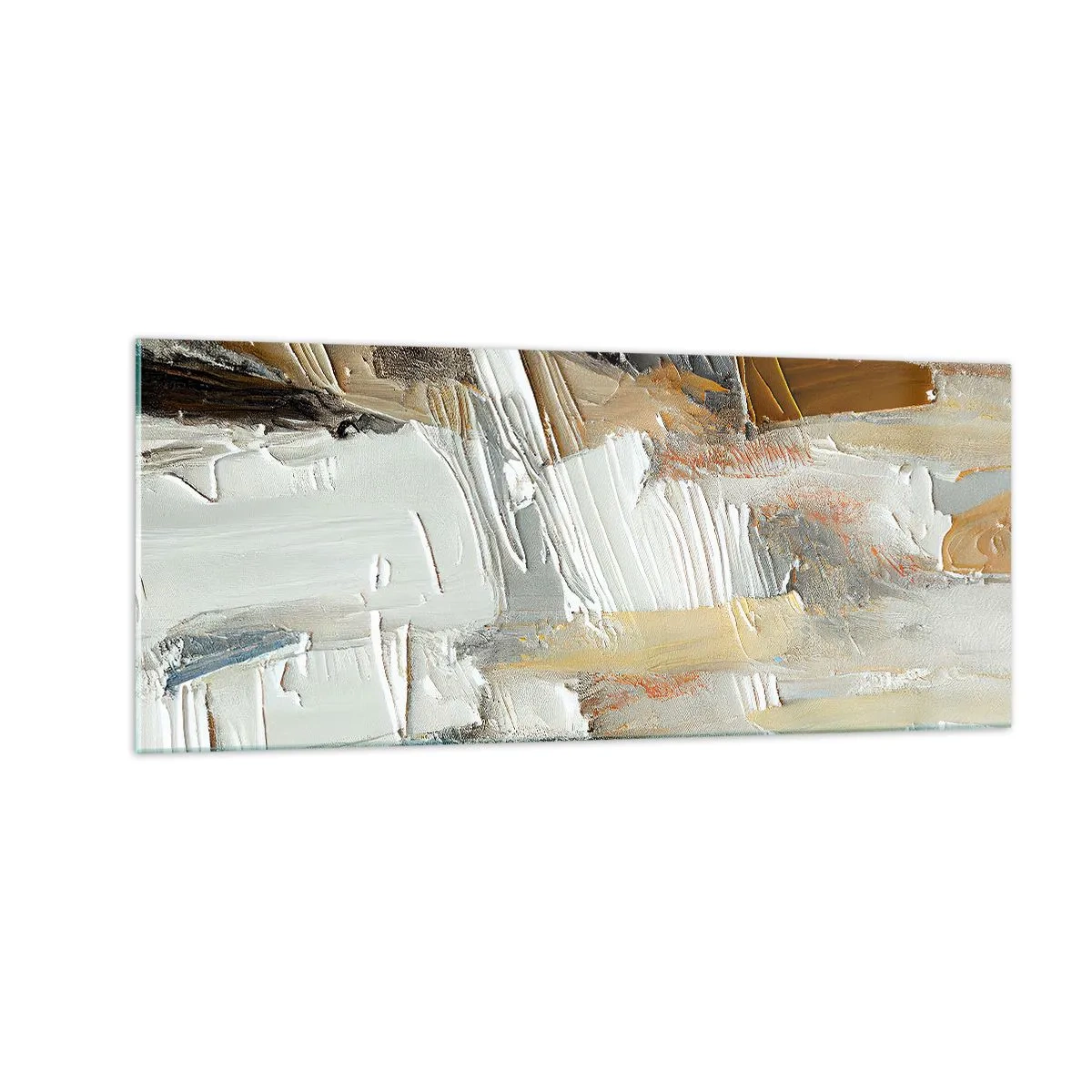 Obraz na szkle - Barwne nawarstwienia - 100x40 cm