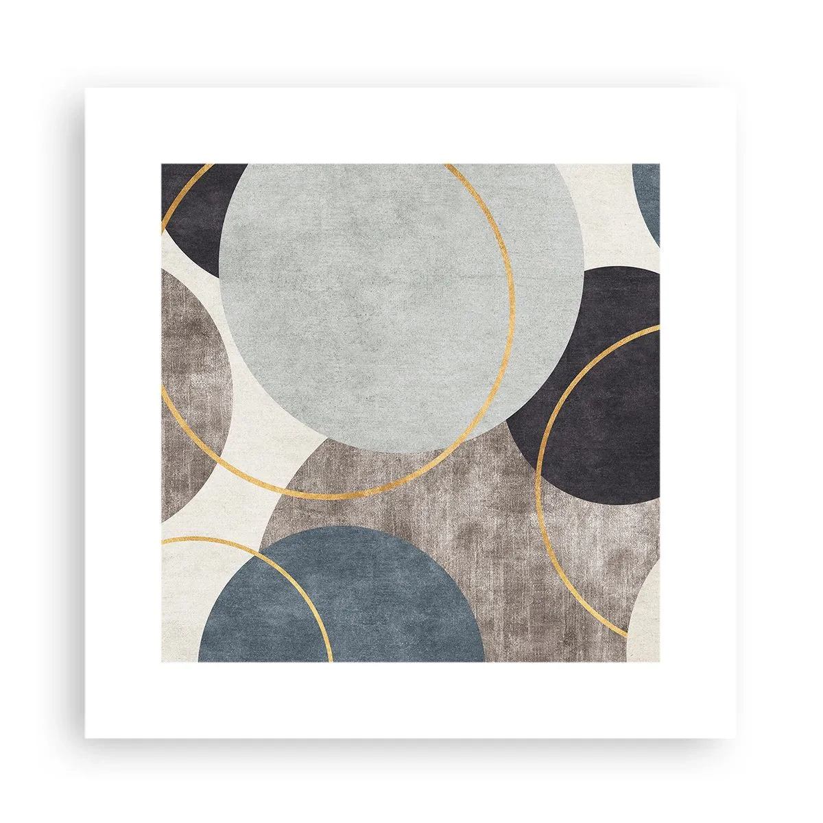 Plakat - Koło za kołem - 30x30 cm