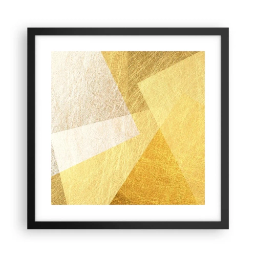 Plakat w czarnej ramie - Pogoda geometrii - 40x40 cm