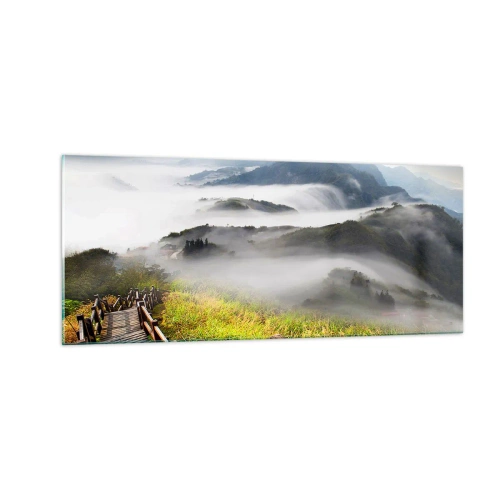Obraz na szkle - Utkane z blasku i mgły - 100x40 cm