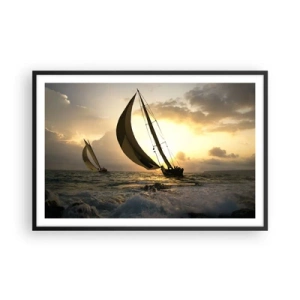 Plakat w czarnej ramie - Z wiatrem i pod wiatr - 91x61 cm