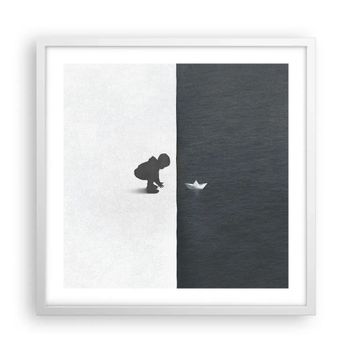 Plakat w białej ramie - Wielka wyprawa - 50x50 cm