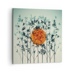 Obraz na płótnie - Japońskie słońce - 60x60 cm