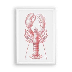 Plakat w białej ramie - Homar godny Homera - 70x100 cm