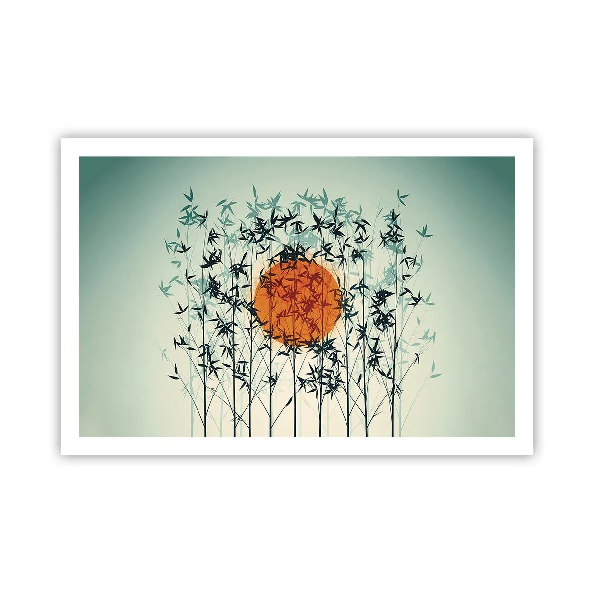 Plakat - Japońskie słońce - 91x61 cm