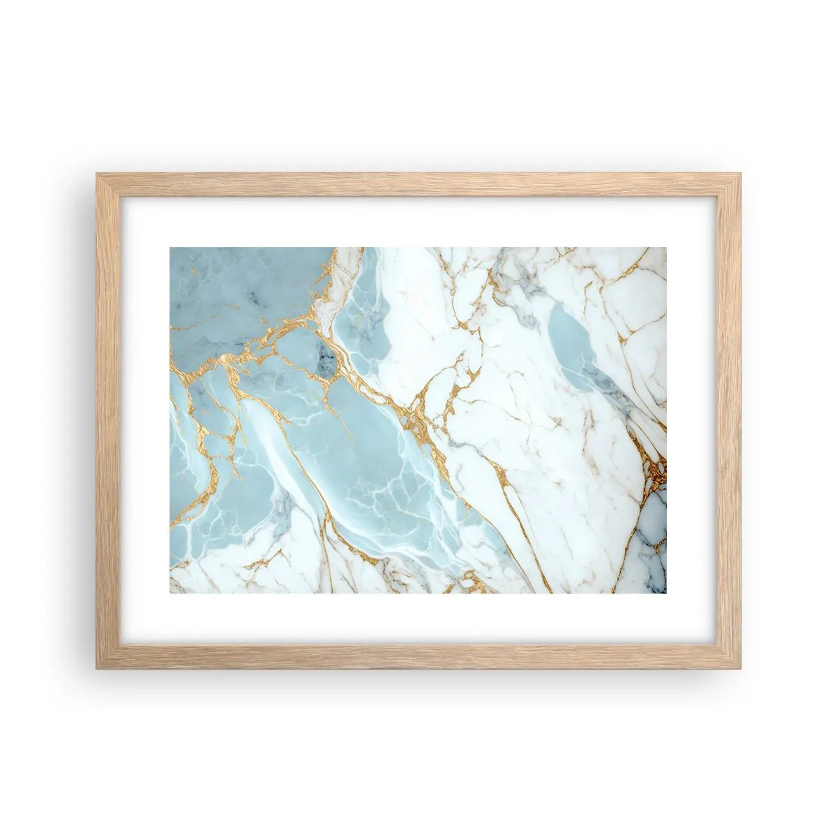 Plakat w ramie jasny dąb - Bogactwo kamienia - 40x30 cm