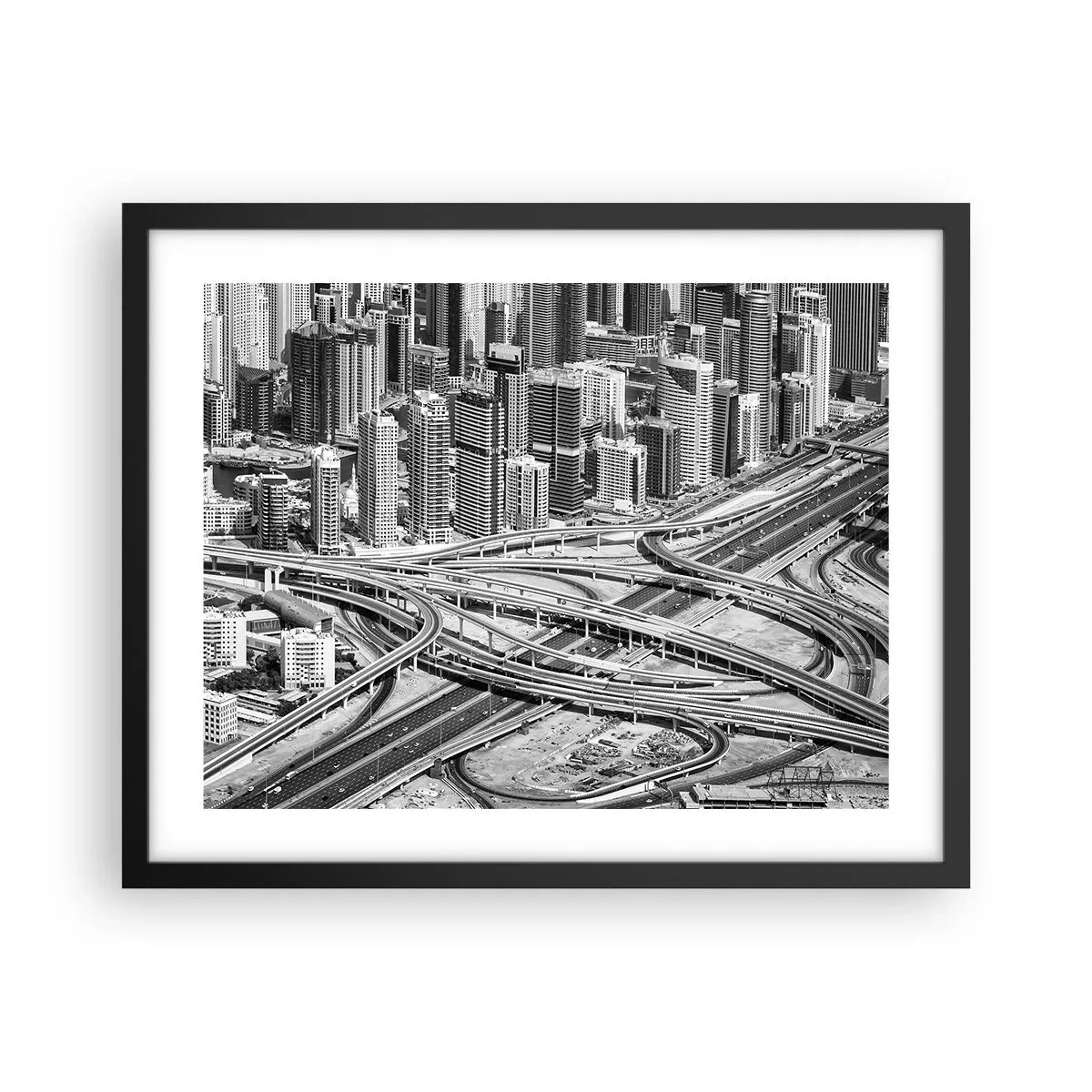 Plakat w czarnej ramie - Dubaj – miasto niemożliwe - 50x40 cm