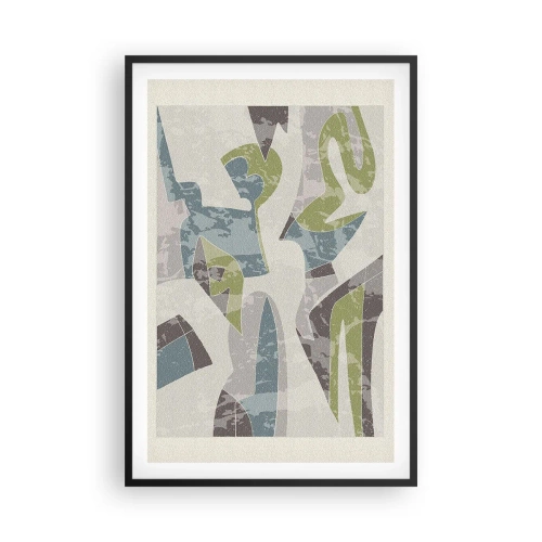 Plakat w czarnej ramie - Kompozycja za szybą - 61x91 cm