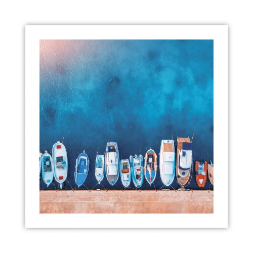 Plakat - W jednym rzędzie - 50x50 cm