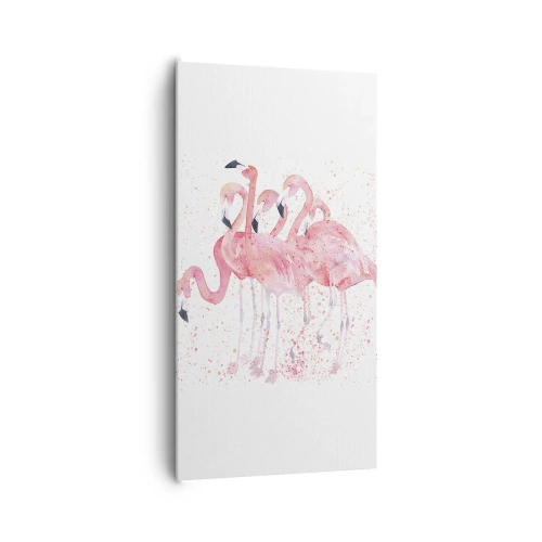 Obraz na płótnie - Różowy ansambl - 65x120 cm