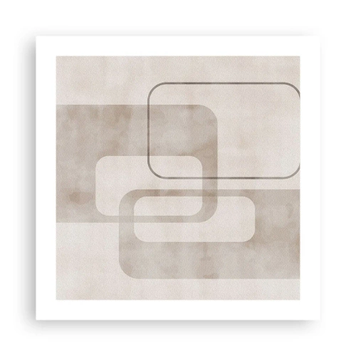 Plakat - Geometryczna fuga - 50x50 cm