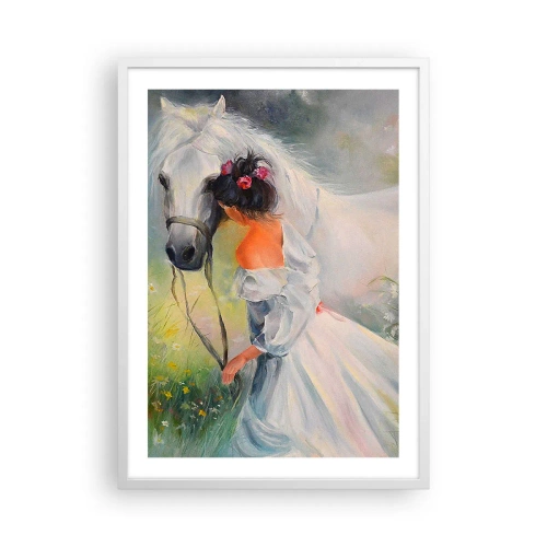 Plakat w białej ramie - Jak z pięknego snu - 50x70 cm
