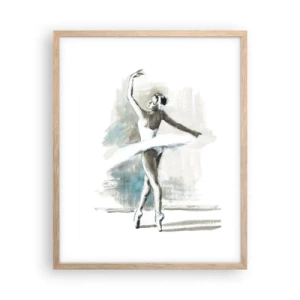 Plakat w ramie jasny dąb - Zaklęta w łabędzia - 40x50 cm