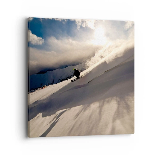 Obraz na płótnie - Podjęte wyzwanie gór - 40x40 cm