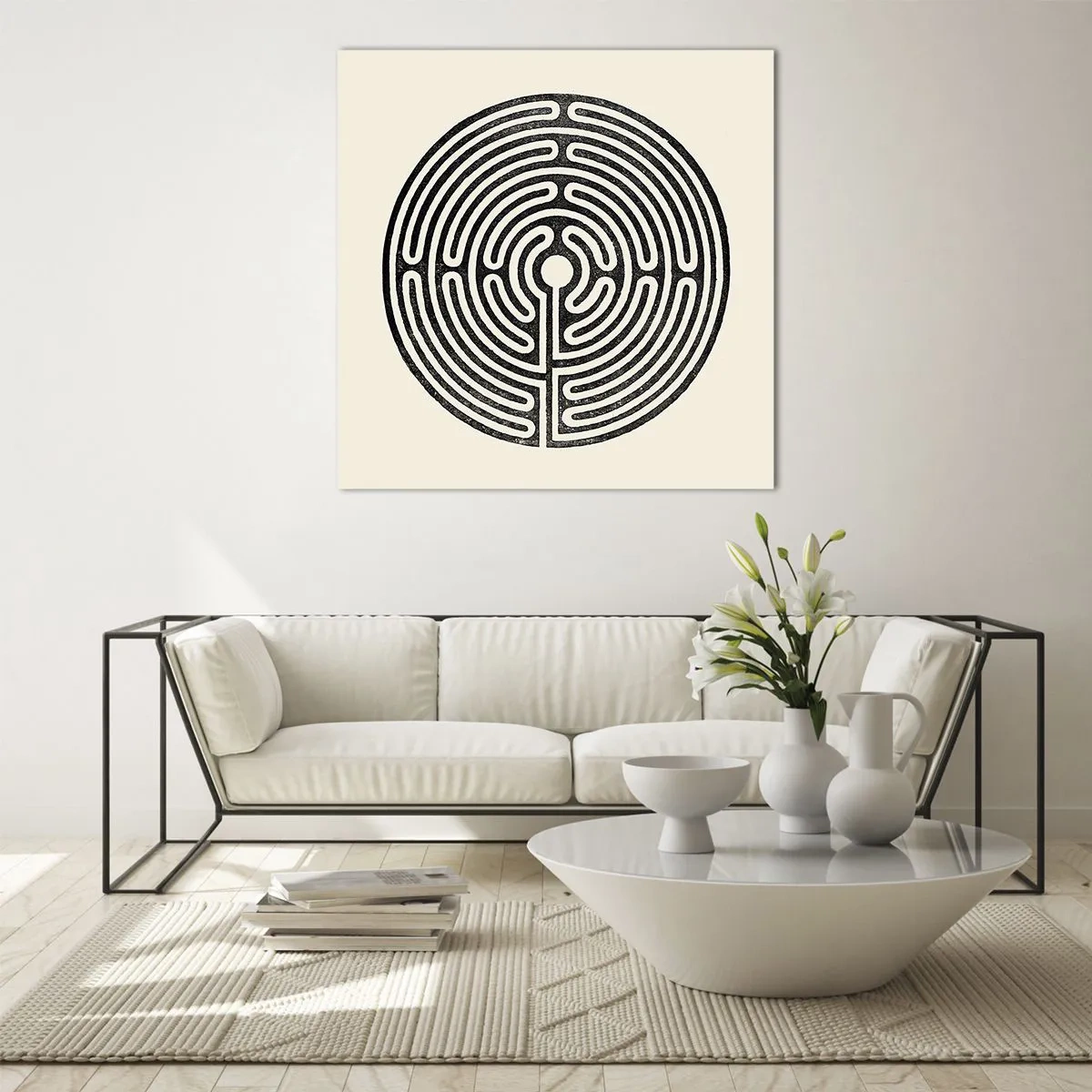 Obraz na szkle - Tajemniczy porządek - 60x60 cm