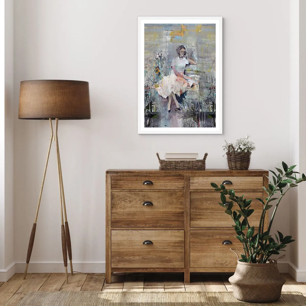Plakat w białej ramie - Klasyczna i nowoczesna - 61x91 cm