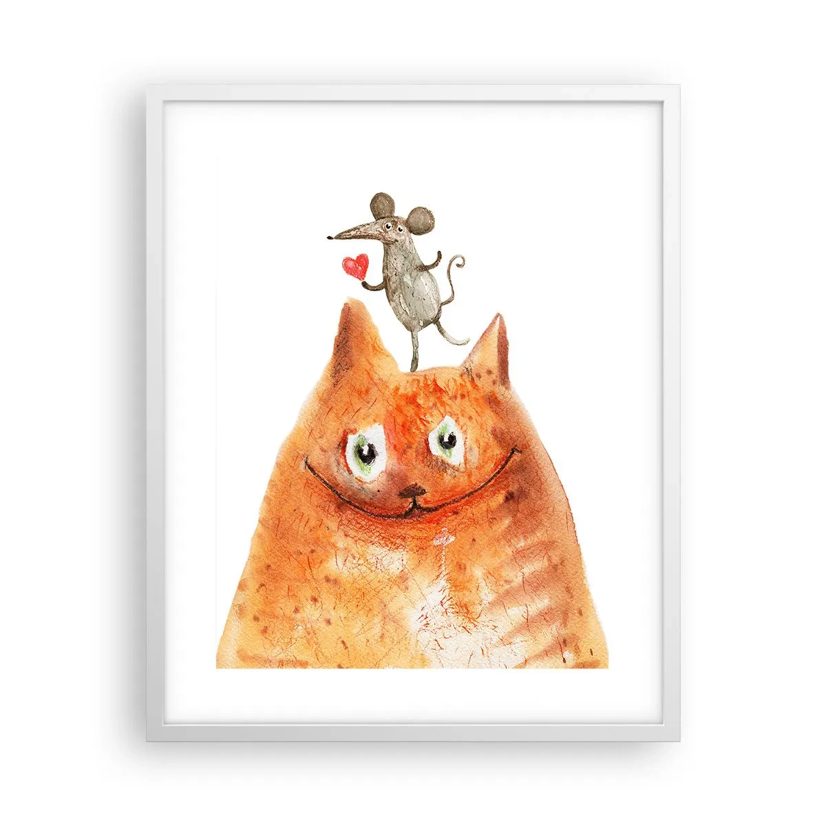 Plakat w białej ramie - Paradoksy miłości - 40x50 cm