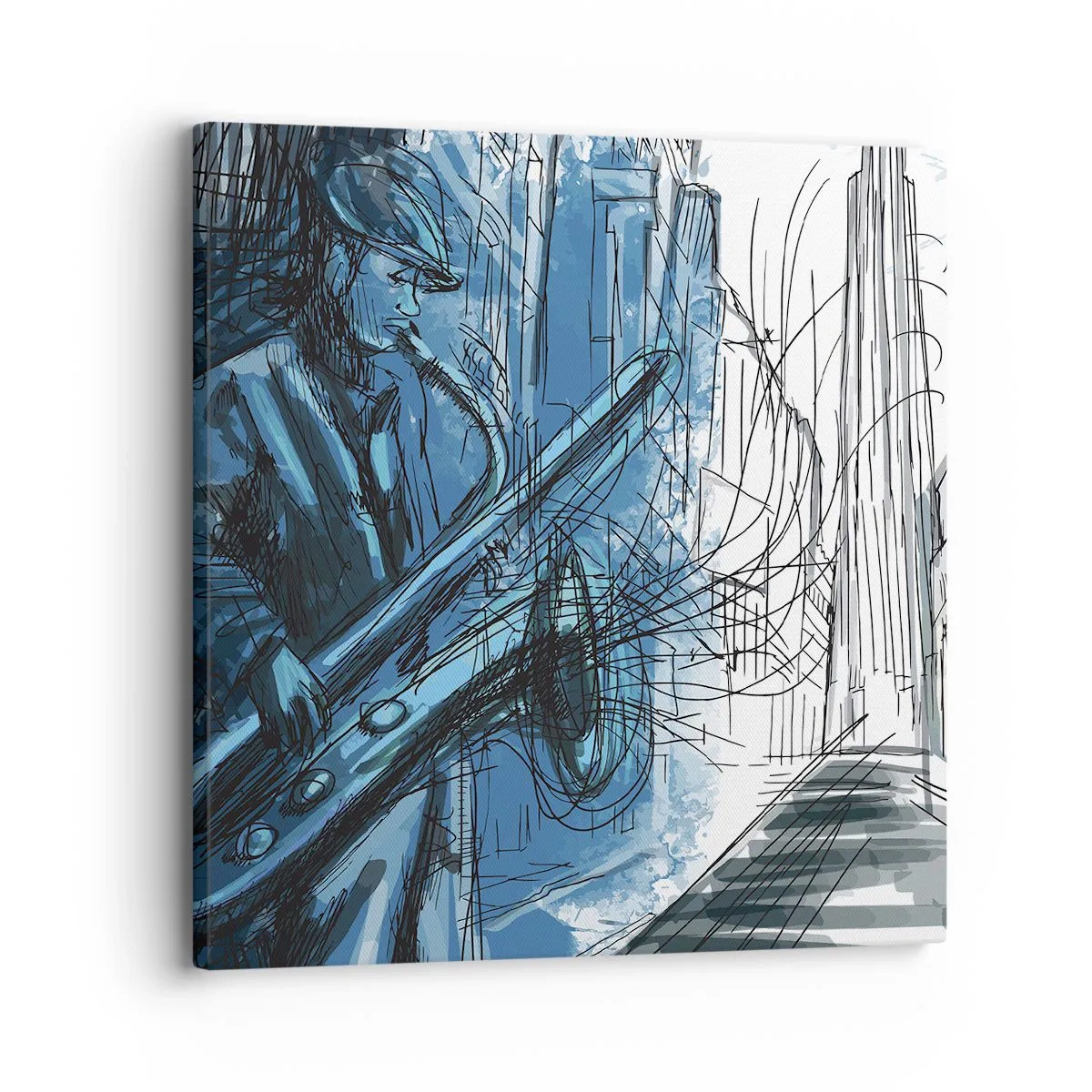 Obraz na płótnie - Miejska rapsodia - 30x30 cm