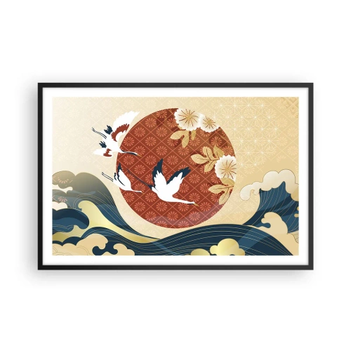 Plakat w czarnej ramie - Japońska baśń - 91x61 cm