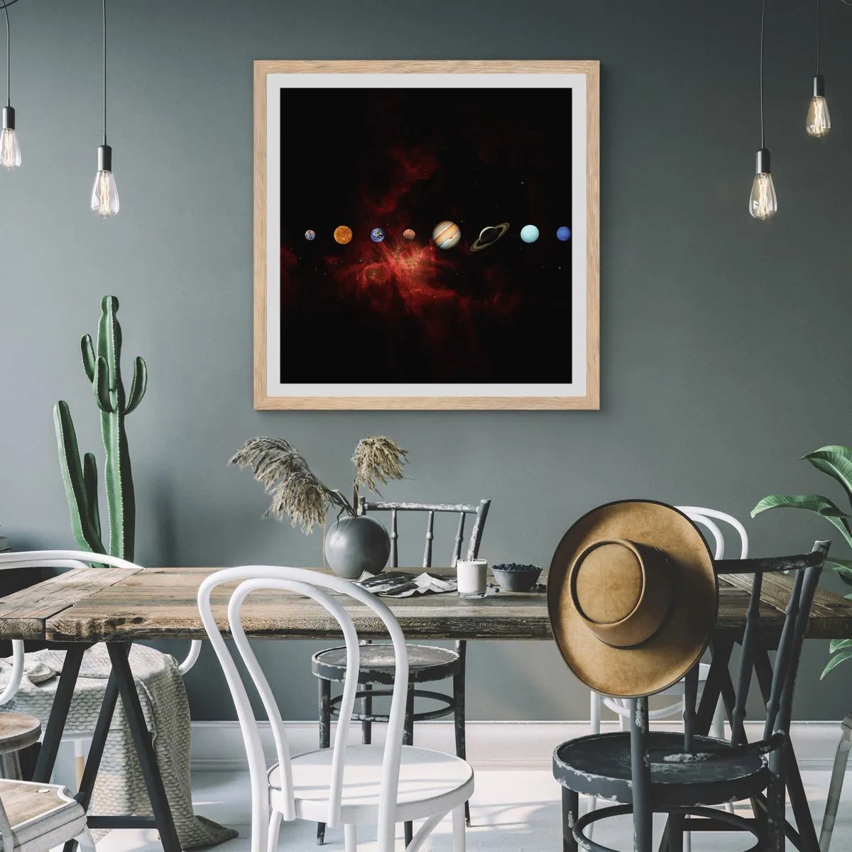 Plakat w ramie jasny dąb - Nasza okolica - 60x60 cm