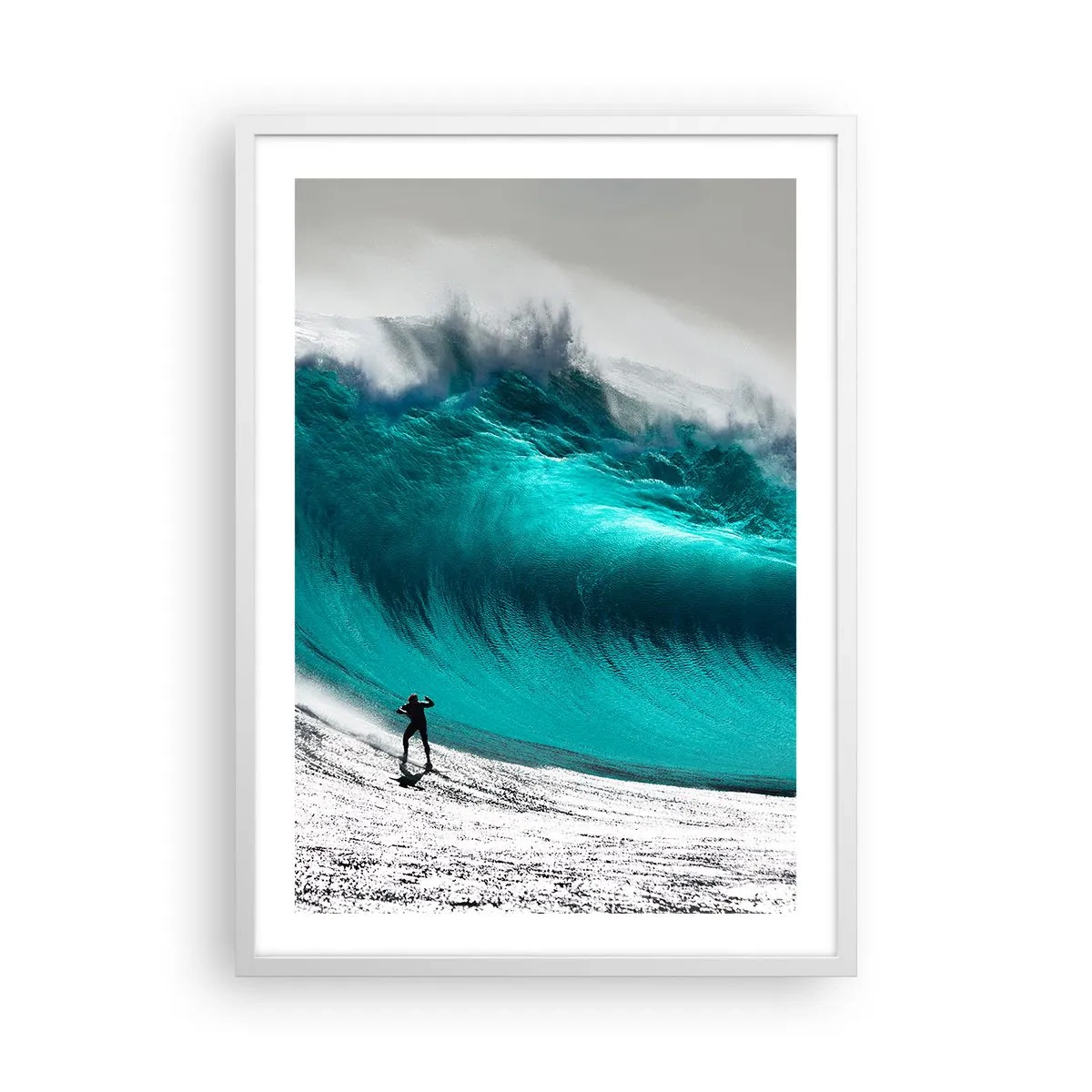 Plakat w białej ramie - Wyzwanie przyjęte - 50x70 cm