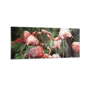 Obraz na szkle - Popołudniowe ploteczki - 100x40 cm