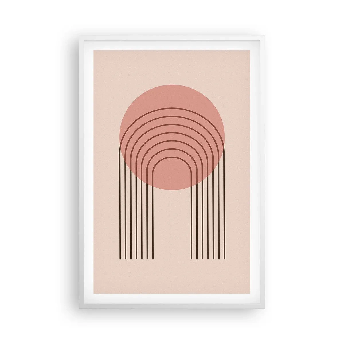 Plakat w białej ramie - Nieodparte przyciąganie - 61x91 cm