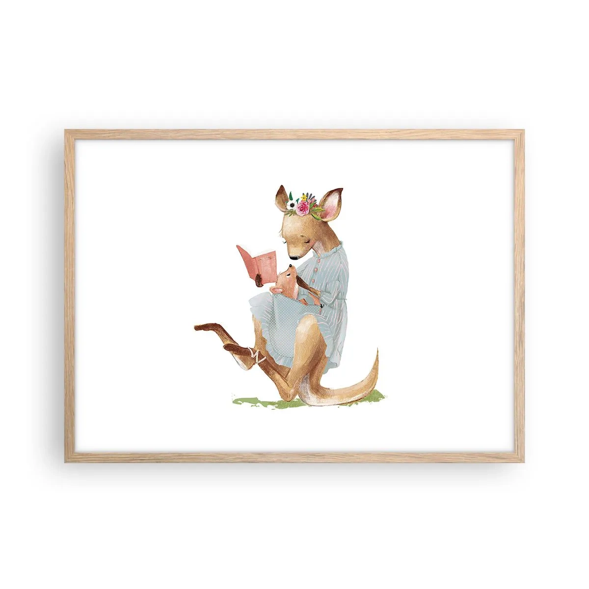 Plakat w ramie jasny dąb - Poczytaj mi, mamo - 70x50 cm