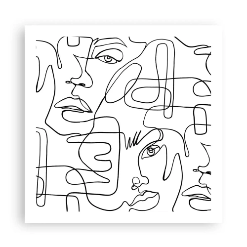Plakat - W splątanych emocjach - 60x60 cm