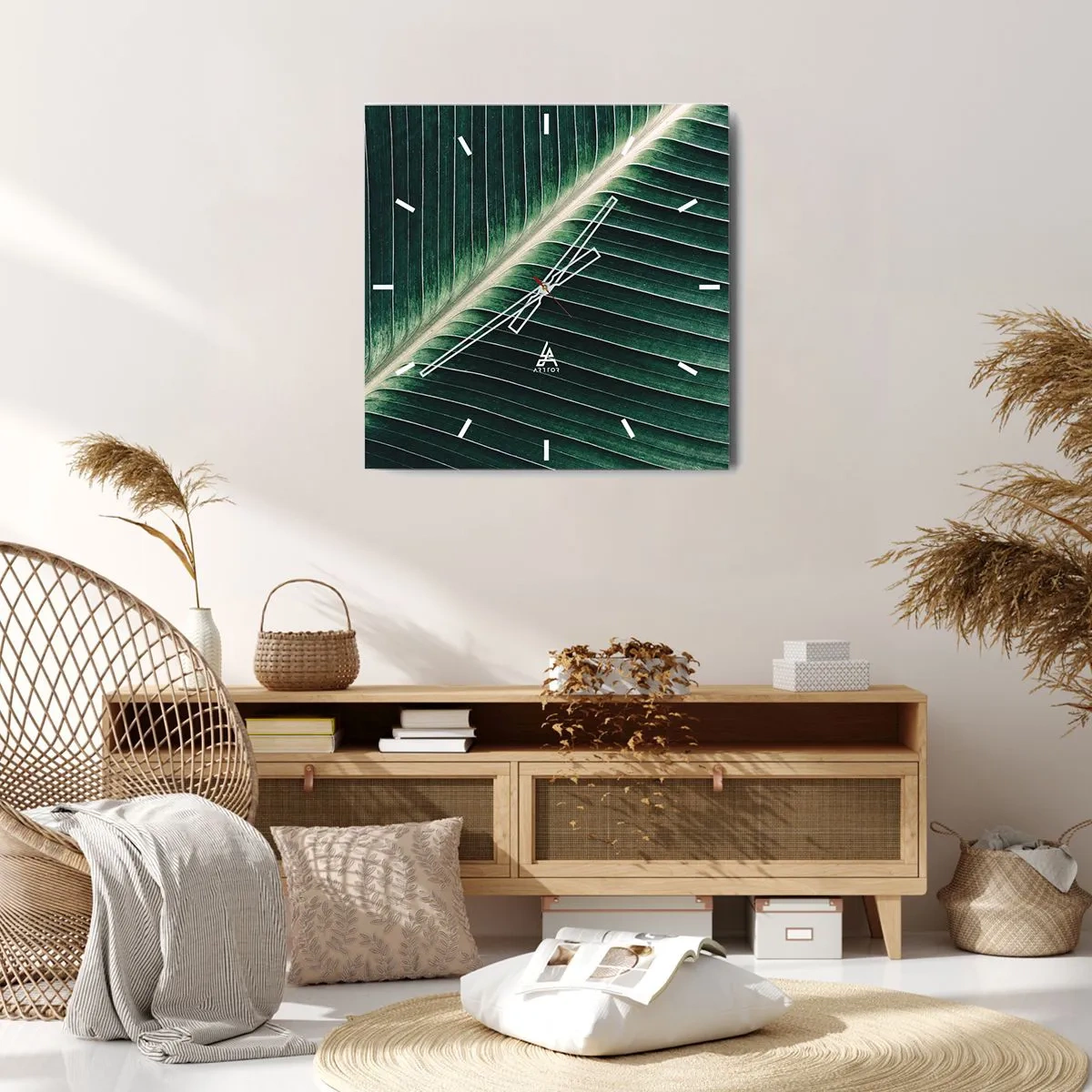 Zegar ścienny - Rytm natury - 40x40 cm