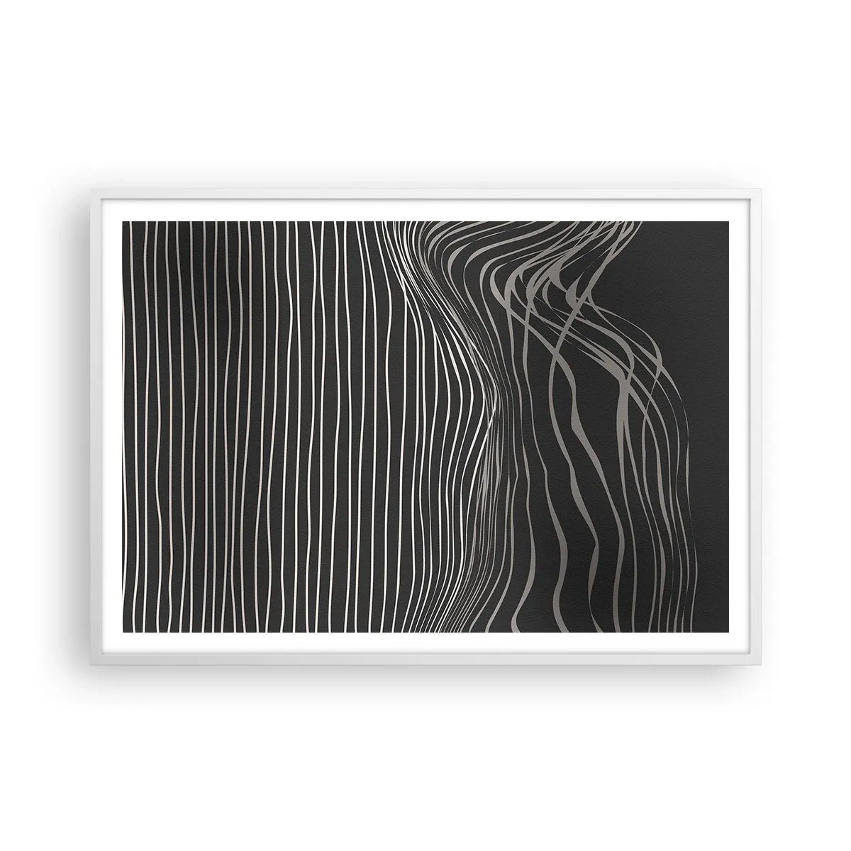 Plakat w białej ramie - Rytm i akcent - 100x70 cm