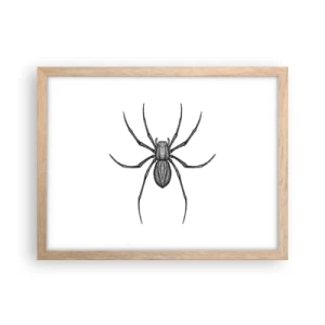 Plakat w ramie jasny dąb - Niepokojąca precyzja - 40x30 cm