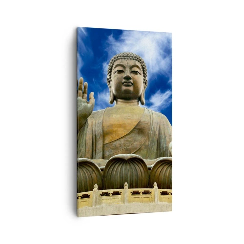 Obraz na płótnie - Żyj bez strachu - 45x80 cm