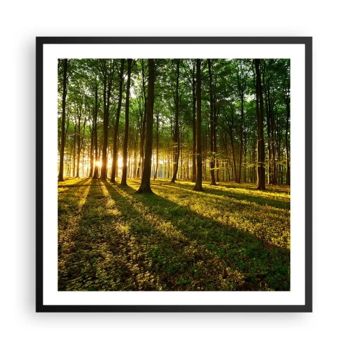 Plakat w czarnej ramie - Fotografia wszystkich wiosen - 60x60 cm