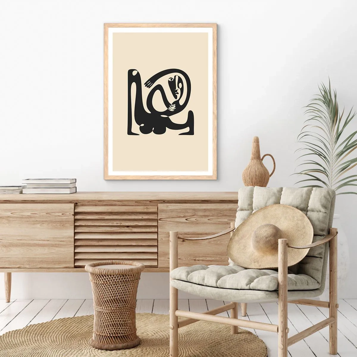 Plakat w ramie jasny dąb - Prawie Picasso - 30x40 cm