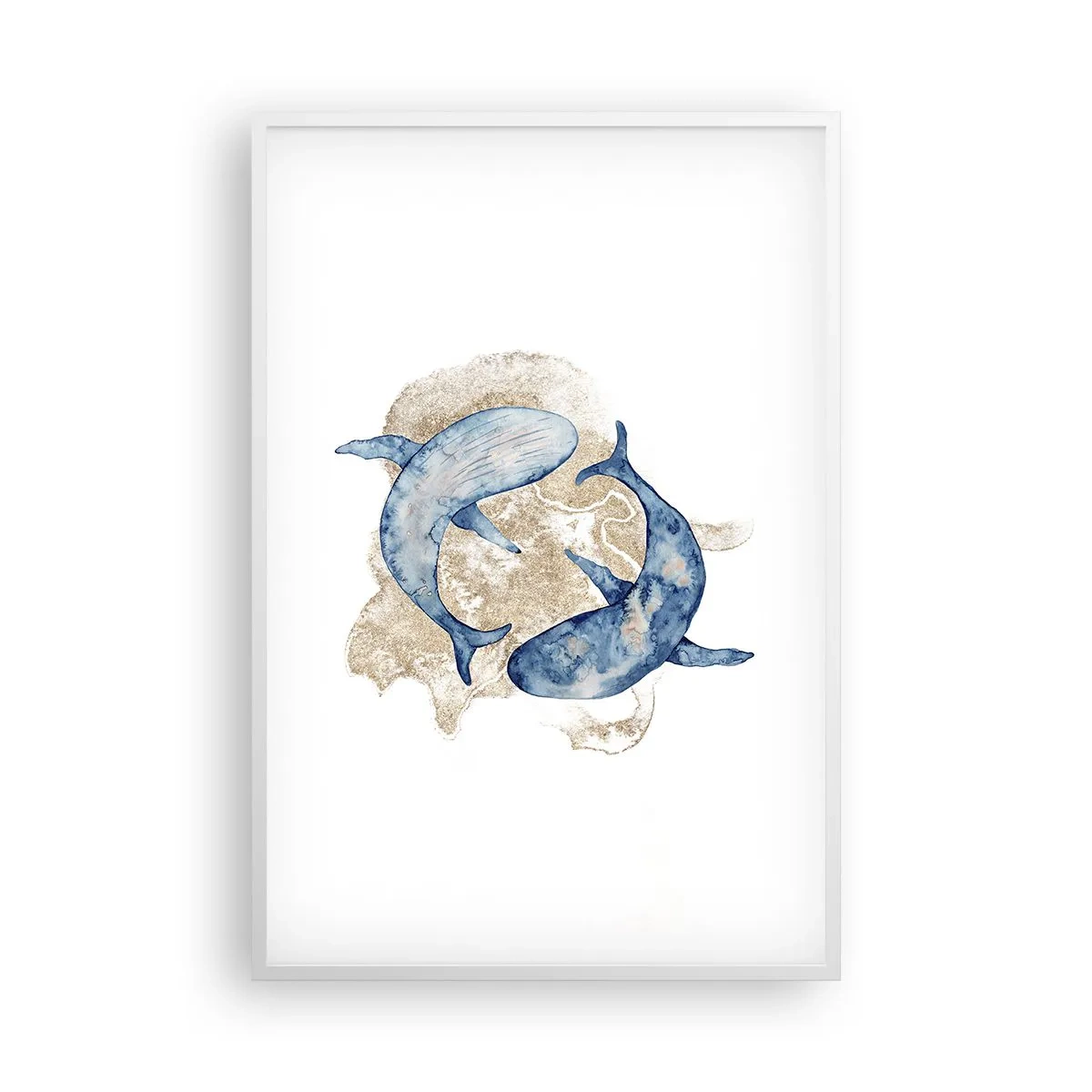 Plakat w białej ramie - Przyjaźń czy kochanie? - 61x91 cm