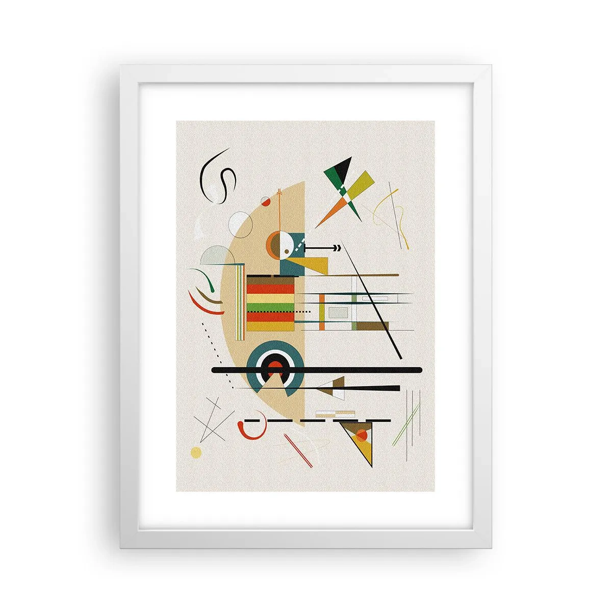 Plakat w białej ramie - I świat się śmieje - 30x40 cm