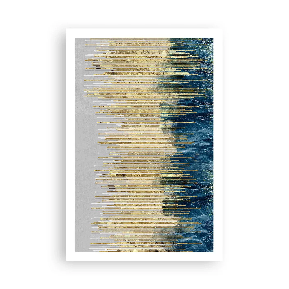 Plakat - Wyzłocona granica - 61x91 cm