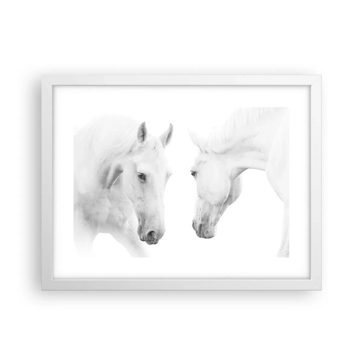 Plakat w białej ramie - Czy to jest przyjaźń…? - 40x30 cm