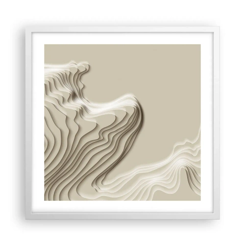 Plakat w białej ramie - Topografia sztuki - 50x50 cm