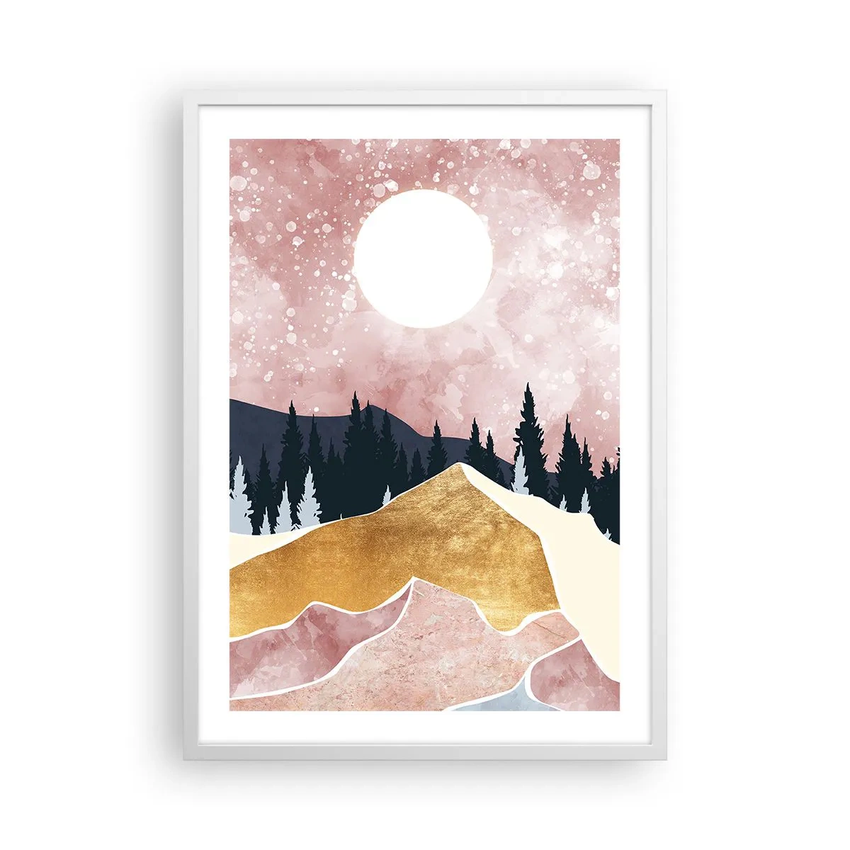 Plakat w białej ramie - Nocna straż - 50x70 cm