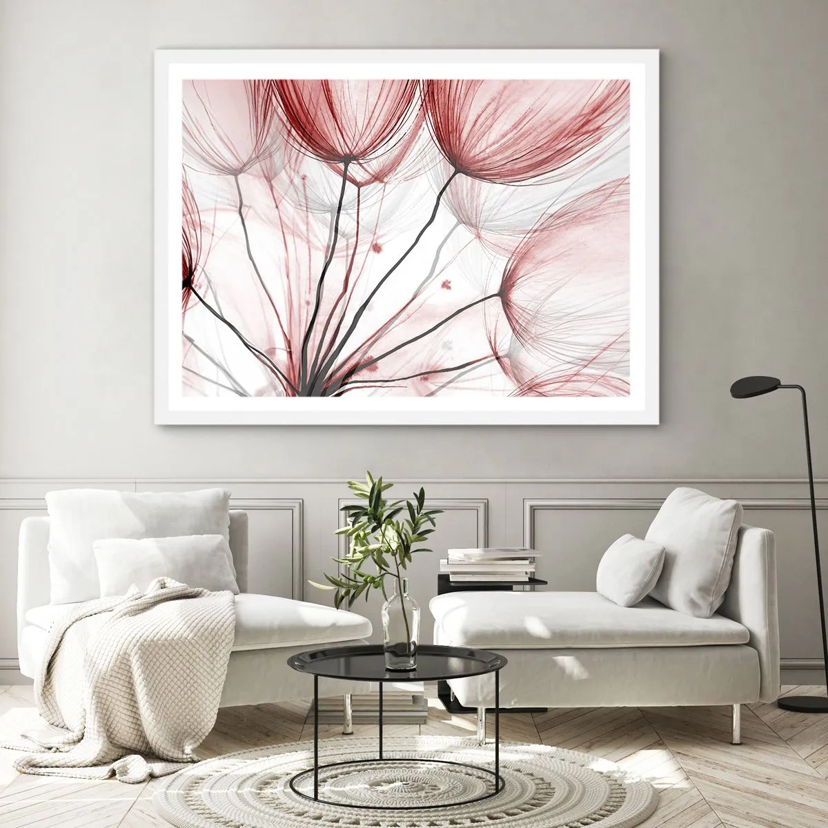 Plakat w białej ramie - Przed odlotem - 100x70 cm