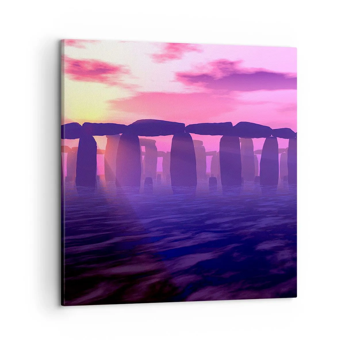 Obraz na płótnie - Tajemnica o świcie we mgle - 50x50 cm