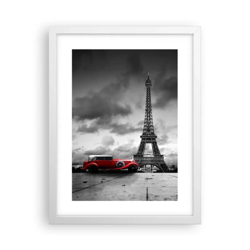 Plakat w białej ramie - Nie tak dawno w Paryżu - 30x40 cm