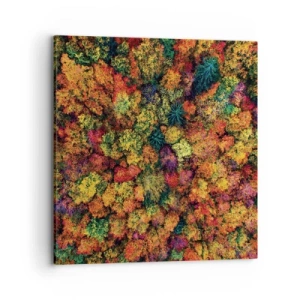 Obraz na płótnie - Bukiet jesiennych drzew - 70x70 cm