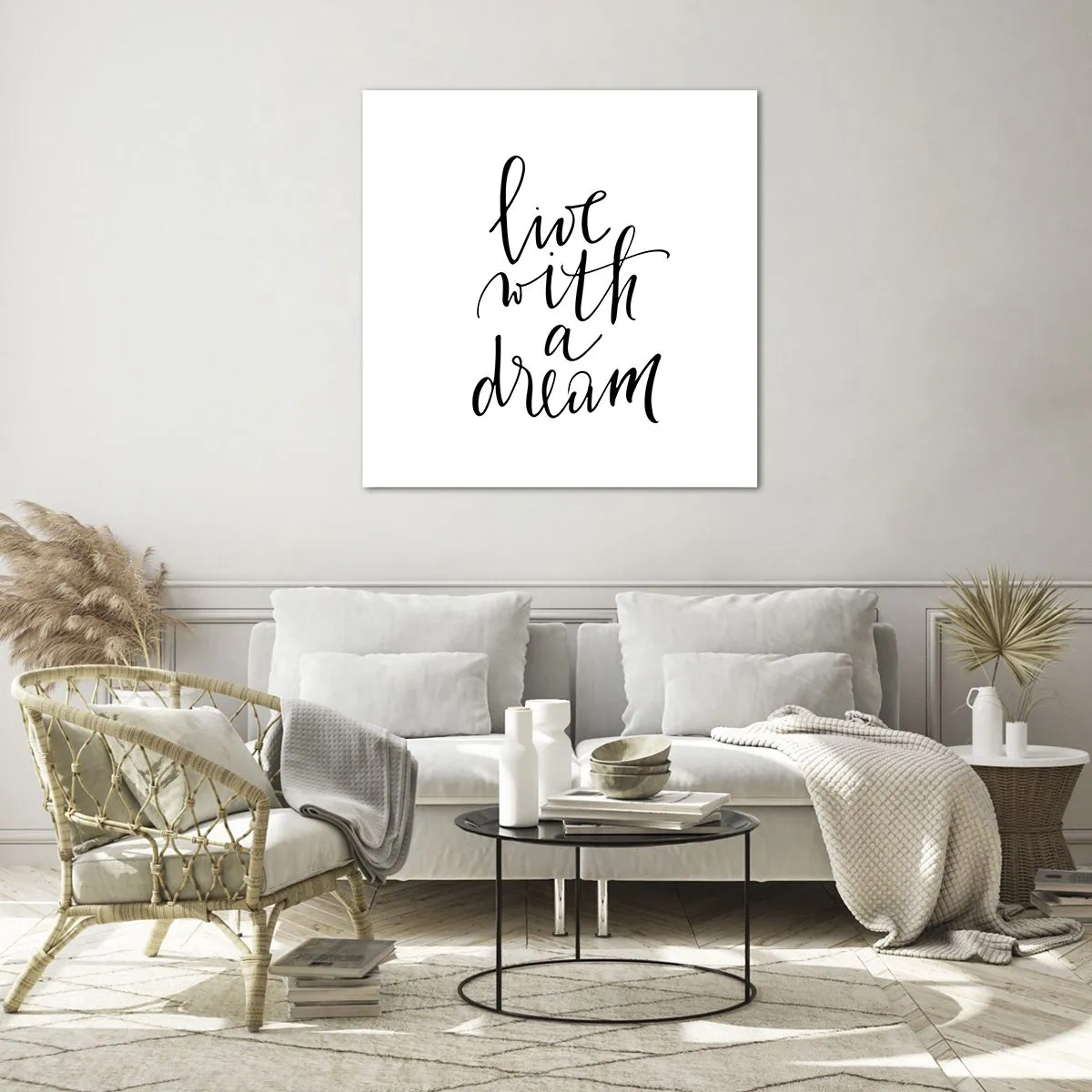 Obraz na szkle - Of course - 50x50 cm