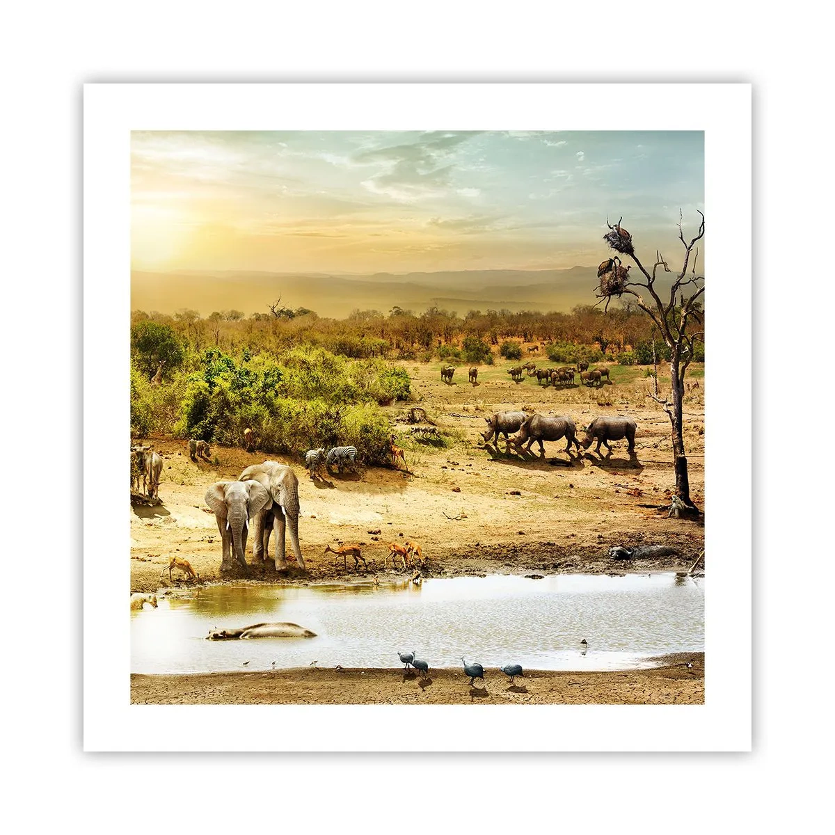 Plakat - "Z Edenu zaś wypływała rzeka…" - 50x50 cm